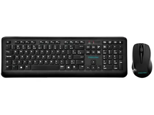 [APP+CLIENTE OURO] Kit Teclado e Mouse sem Fio Movitec - OTCW-01 | R$89