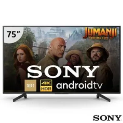 Smart TV 4K Sony LED 75” com Motionflow XR 240, 4K X-Reality Pro, Google Assistente e Wi-Fi