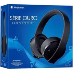 Headset Sem Fio Série Ouro - Preto - Playstation 4 - R$ 359