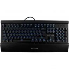 TECLADO MECÂNICO GAMER SAPPHIRE SP20, SWITCH BROWN, LED BLUE, BLACK R$169