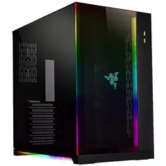 Gabinete Gamer Lian Li O11 Dynamic Razer Edition RGB Preto O11DXRZ