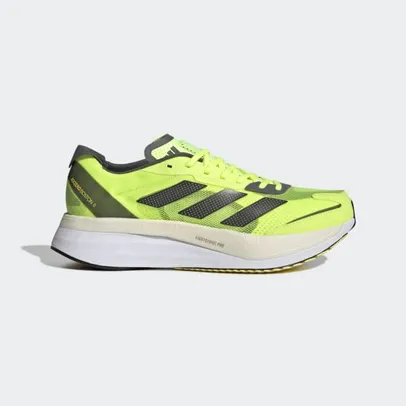 Tênis Adizero Boston 11 Verde Limão Masculino