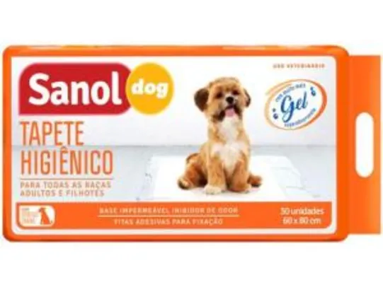 [Cliente Ouro] Tapete Higiênico Sanol Dog - 30 Unidades | leve 3 e pague 2 | R$35 cada