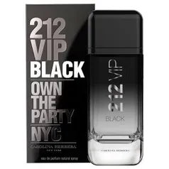 (200ml) 212 VIP BLACK CAROLINA HERRERA EAU DE PARFUM