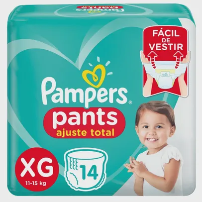 [APP] Kit com 10 Fraldas Pampers Pants Ajuste Total xg 14 unidades