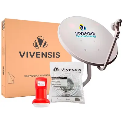 Kit Mini Antena Parabólica Vivensis 60 cm 5G