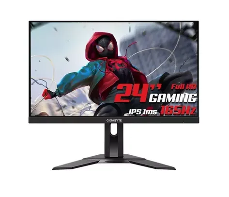 Monitor Gamer Gigabyte G24F2, 24 Pol, Full HD, FreeSync, 165Hz, 1ms, IPS, HDMI/DP