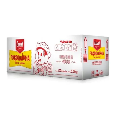 Paçoca Rolha Embalada Lual Chico Bento 15g Cx c/100unids - 1,5kg