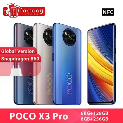 Smartphone POCO X3 PRO 8/256 | R$1482