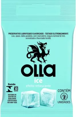 [REC]Preservativo Camisinha Olla Ice - 3 Unidades