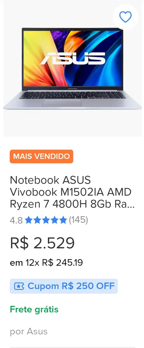 Imagem na descrição da promoção