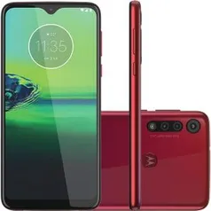 Celular Motorola Moto G8 Play Vermelho Magenta 32GB Câmera Tripla 13MP + 8MP + 2MP R$869