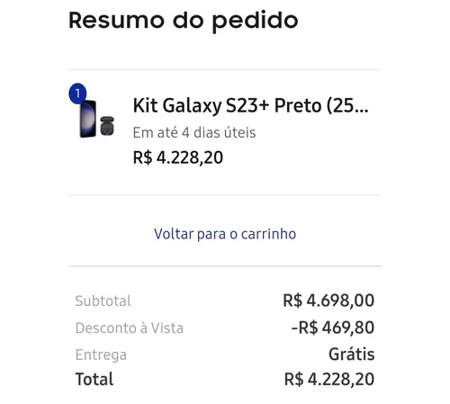 Imagem na descrição da promoção