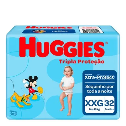 Fralda Huggies Tripla Proteção XXG 32 Unidades