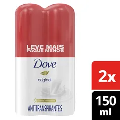 2x150ml Desodorante Antitranspirante Aerosol Dove Original 