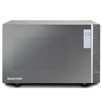 Micro-ondas Brastemp 32 Litros cor Inox Espelhado com Grill e Painel Integrado - BMG45AR