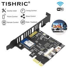 [App/Taxa Inclusa] Placa WiFi PCI Express Tuya Suporte Alexa e Google Home para PC, Controle por APP