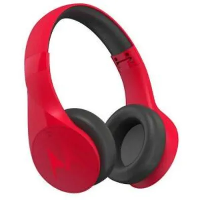 Fone de Ouvido Bluetooth Motorola Pulse Escape com Microfone e Controles Touch - Vermelho | R$161