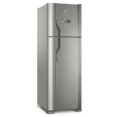 ( Ame SC R$ 2.112) Geladeira Refrigerador  Electrolux Frost Free DFX41 INOX- 110 e 220v