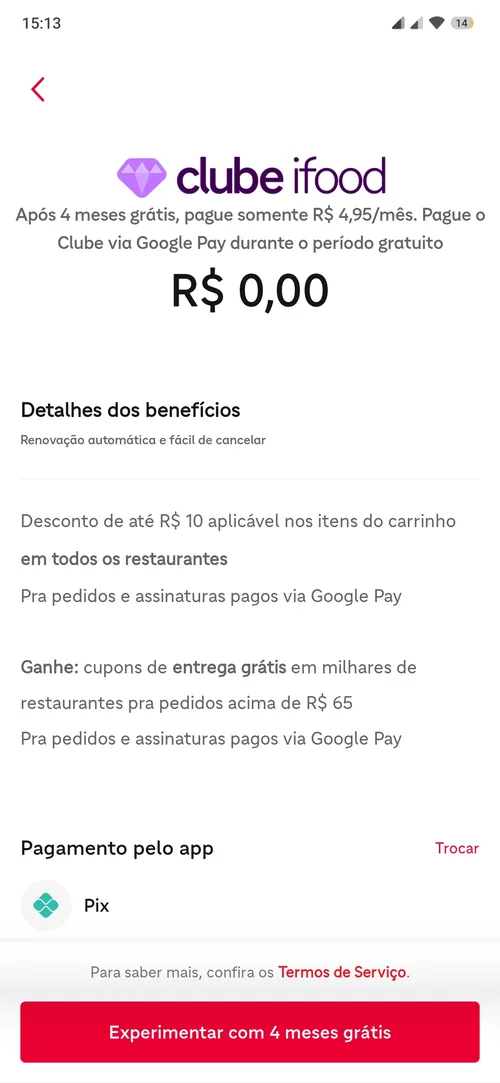 Imagem na descrição da promoção