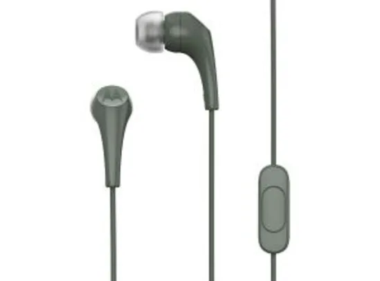 [PRIME] Motorola Fone de Ouvido Estereo Earbuds 2, Intra-Auricular com Microfone, Sh006, Oliva - R$ 39