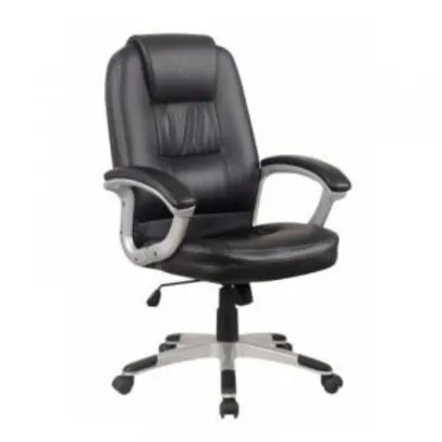 Cadeira De Escritório Presidente Confort Preta Cde-14 Trevalla | R$499