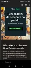 [Selecionados] R$ 20 OFF no Uber Eats