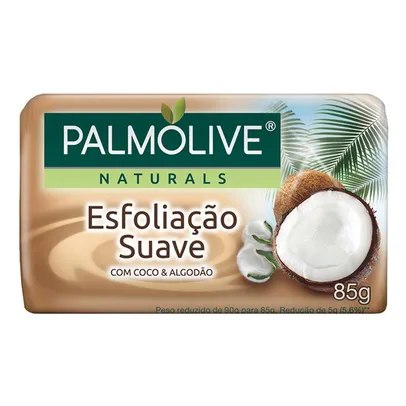 Sabonete Palmolive Naturals Esfoliação Suave Coco E Algodão Barra 90g