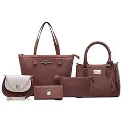 Kit 4 Bolsas Feminina Monograma Willibags Lindas