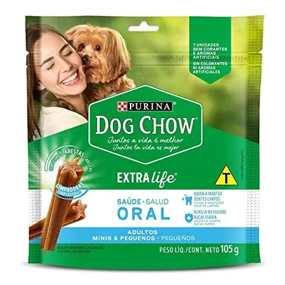 [PRIME][REC][Leve 3 Pague 2] Petisco Neslé Dog Chow Saúde Oral para Cães Adultos Pequenos - 105g