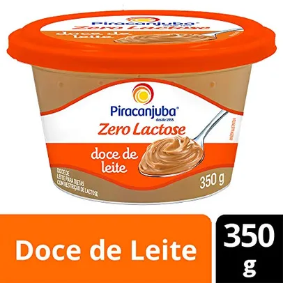 (Prime+Recorrência) Doce de Leite Zero Lactose Piracanjuba 350g | Mín 03 unid | R$3,44 cada