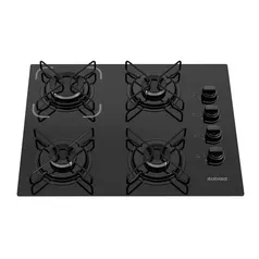 Cooktop Itatiaia Essencial 4 Bocas Vidro Preto Bivolt 