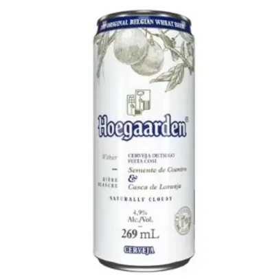 Cerveja Witbier Semente de Coentro & Casca de Laranja Hoegaarden Lata 269ml