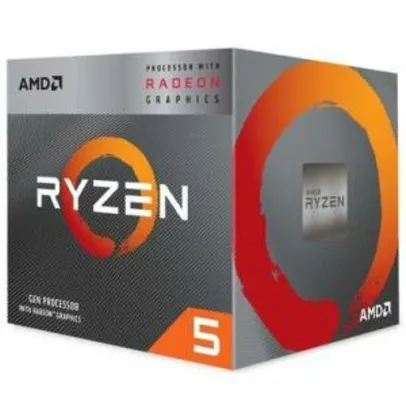 Processador AMD Ryzen 5 3400G, Cache 4MB, 3.7GHz (4.2GHz Max Turbo), AM4