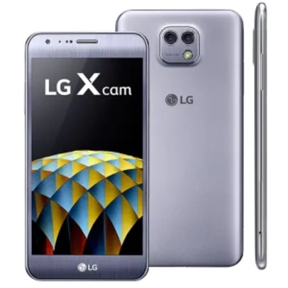 [Ponto Frio] Smartphone LG X Cam Titânio com Duas Câmeras Traseira, 16GB, Tela de 5.2", Android 6.0, 4G, Processador Octa Core de 1.1 GHz e 2GB de RAM por R$ 1169