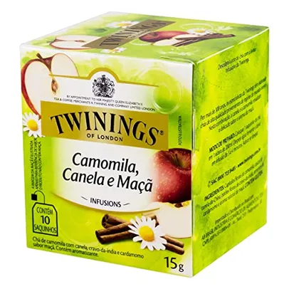 [LEVANDO 10 UNID | REC] Twinings Chá Misto de Camomila, Canela e Maçã 15g