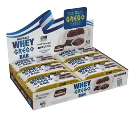 Whey Grego Bar Cx 12un (480g) - Nutrata Promoção Lançamento