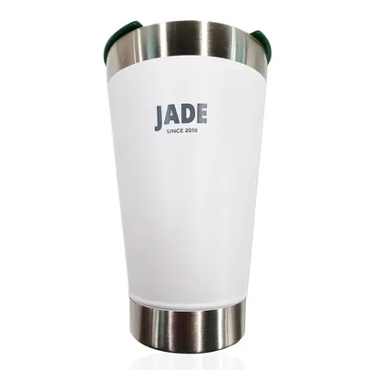 Copo Térmico Inox Jade Branco 473ml