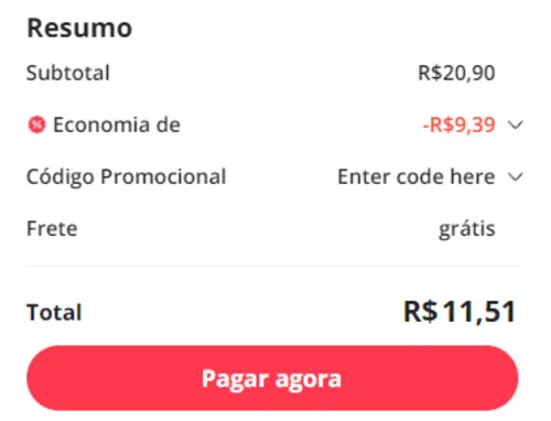 Imagem na descrição da promoção