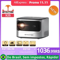 [Do Brasil] Byintek Projetor Full Hd X25, 1080p, 4k Wifi