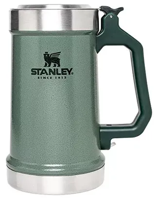 Caneca Stanley para Cerveja e outras Bebidas - Com abridor de Garrafa - Hammertone Green, 680 ml