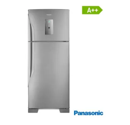 [Prime Fast R$3147] Refrigerador de 02 Portas Panasonic Frost Free com 435 Litros com Degelo Automático Aço Escovado - NR-BT50BD3X