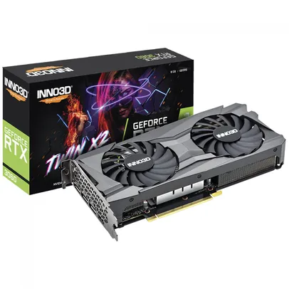 Placa de Vídeo GeForce RTX 3060 TWIN X2 INNO3D - 8GB, GDDR6, DLSS, Ray Tracing