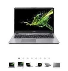 Notebook Aspire A515-52G-50NT, Processador Core i5 de 1.6ghz, Memória de 8gb, SSD de 128gb R$3035