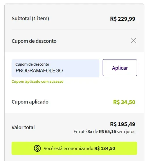 Imagem na descrição da promoção