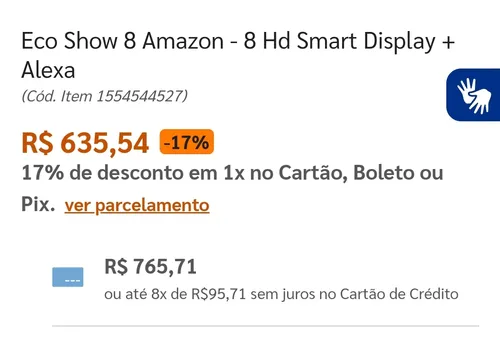 Imagem na descrição da promoção