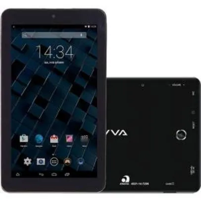 [Sou Barato] Tablet Bravva BV 8GB Wi-Fi Tela 7" Android 5.0 Processador Quad Core 1.3GHz - Preto - R$179