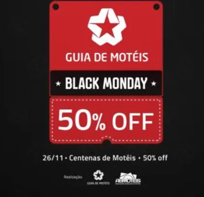 Motel Black Monday 2018 - 50% de Desconto