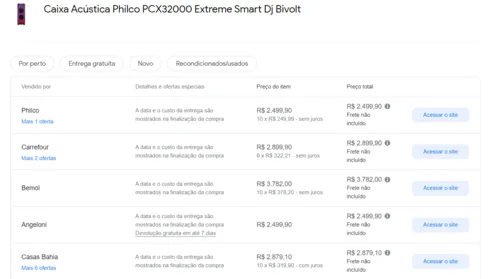 Imagem na descrição da promoção