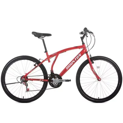 Bicicleta Aro 26 Houston Atlantis Mad 21 Marchas e Freio V-Brake - Vermelha